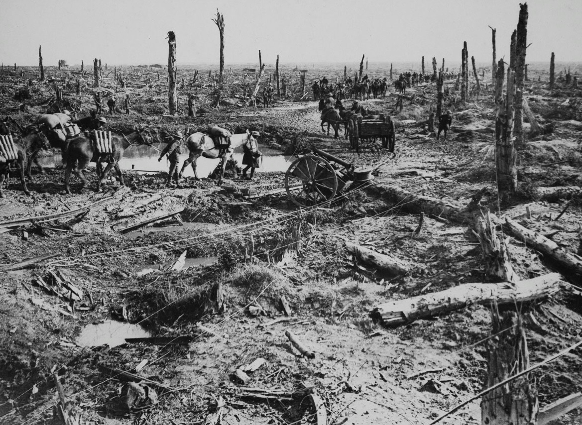 A Road In Flanders (October 1918) - Henry Bartholomew